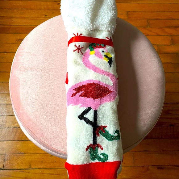 Cozy Flamingo π¦©π Socks NWT π3 items for $20π - Picture 1 of 5